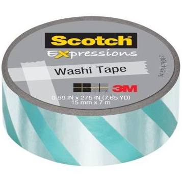 Washi Iridescent Green Stripe Tape JB-36219_4c75297d-2344-4801-953d-9e45e3326010