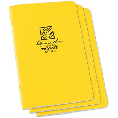 RR #310FX STANDARD NOTEBOOK 3PK RITE IN THE RAIN ALL WEATHER WATERPROOF Jerrol's Supplies