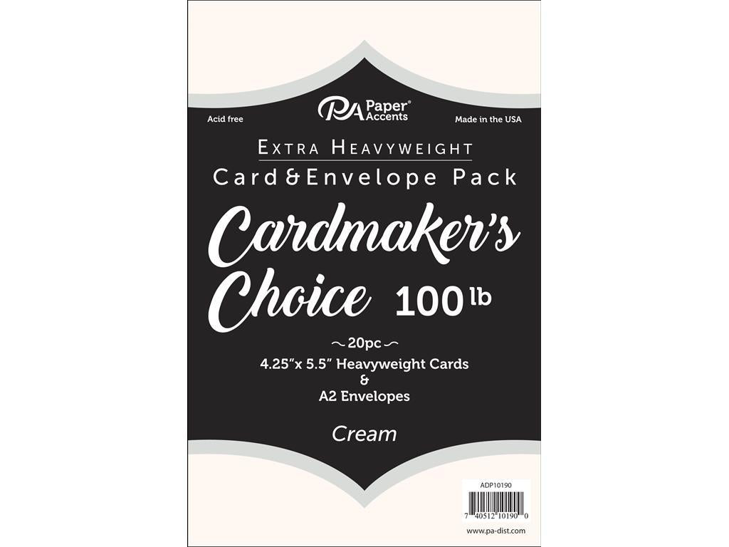 Paper Cream Card & Envelope Pack (Box) Arts & Crafts JB-36566