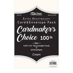 Paper Cream Card & Envelope Pack (Box) Arts & Crafts JB-36566