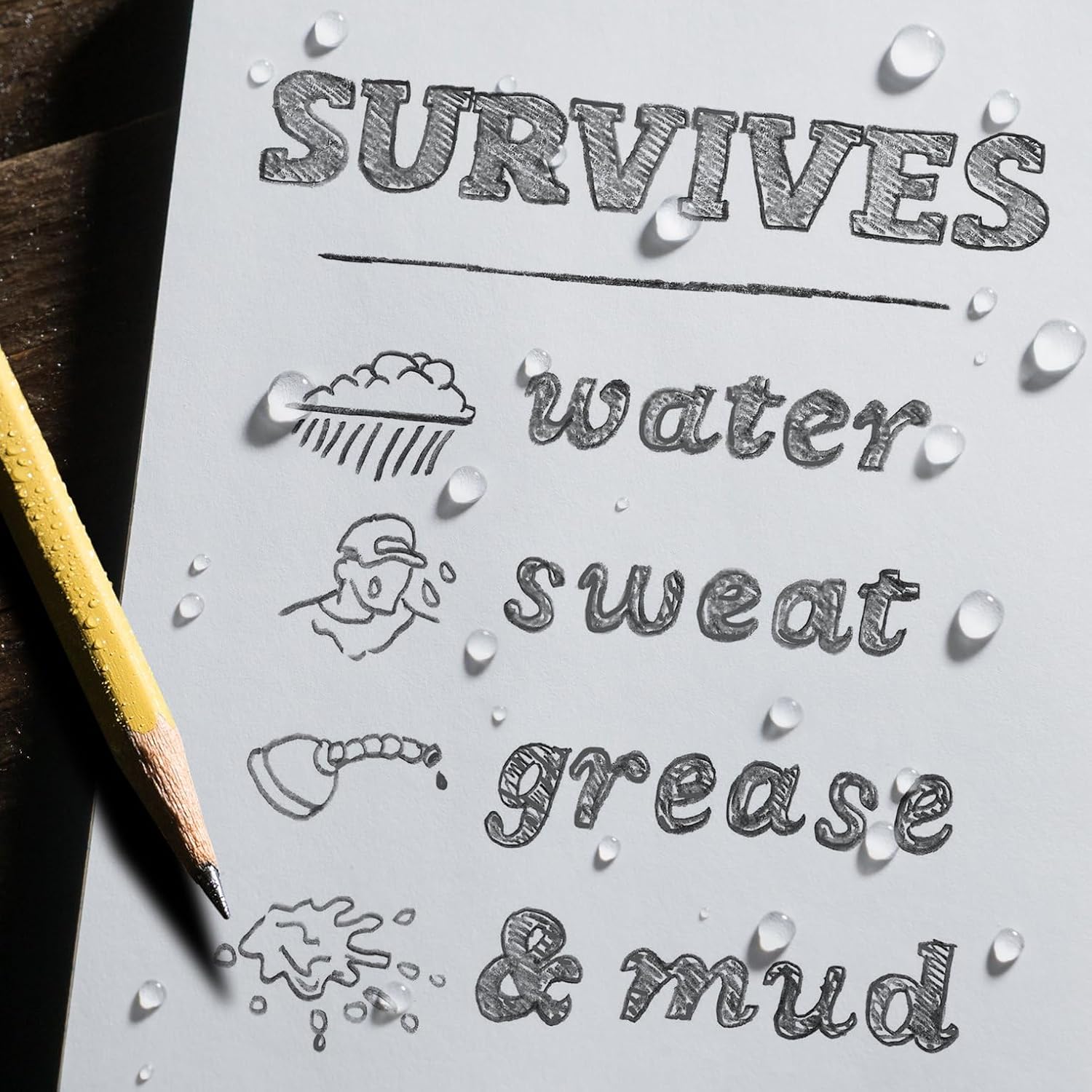 RR #846 4X6 NOTEBOOK GRAY RITE IN THE RAIN ALL WEATHER WATERPROOF JB-37096_2