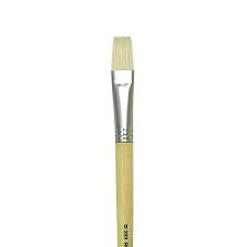 Long Handle White Bristle Flt JB-37461