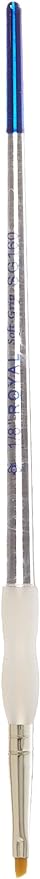 Sg Gold Taklon Angular 1/8" Paint Brush JB-37550