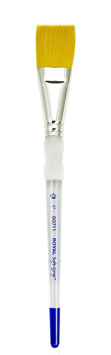 Am Sg Gold Taklon Stroke 1" Soft Grip All Media Royal Brush Arts & Crafts JB-37591_b177e09f-ee18-4c58-92df-61a533214775