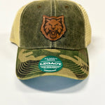 CWU Wildcat Logo Leather Patch Camo Hat JB-37788_2