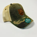 CWU Wildcat Logo Leather Patch Camo Hat JB-37788_3