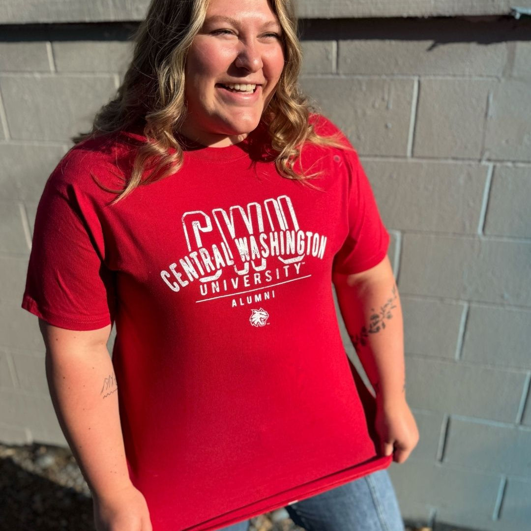 CWU Vintage Print Alumni Tee JB-37792