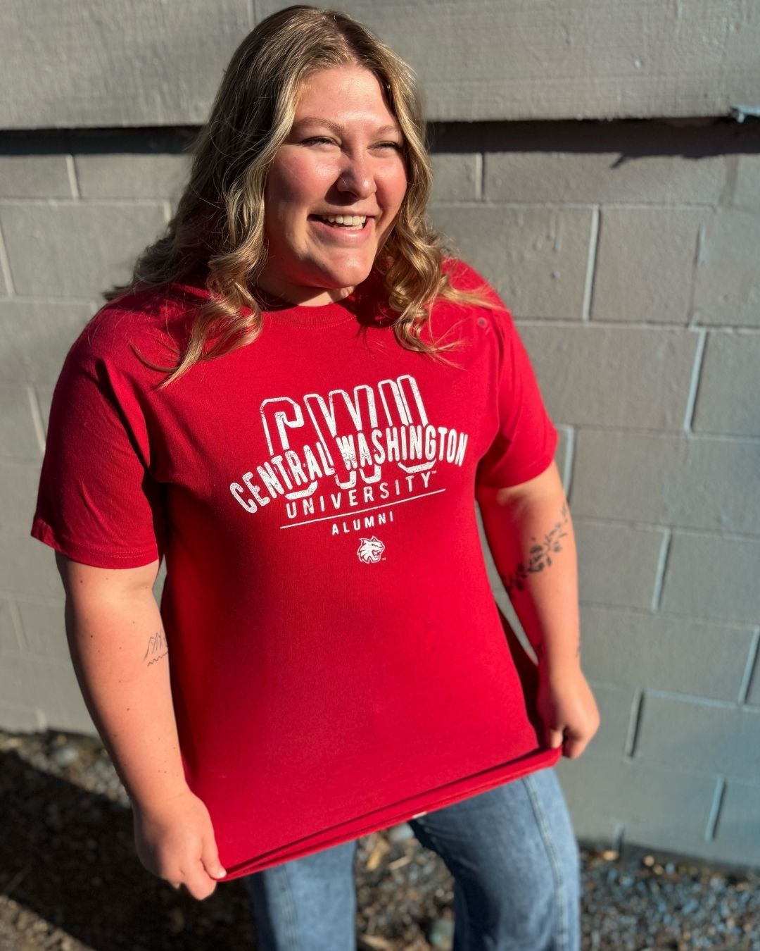 CWU Vintage Print Alumni Tee JB-37792