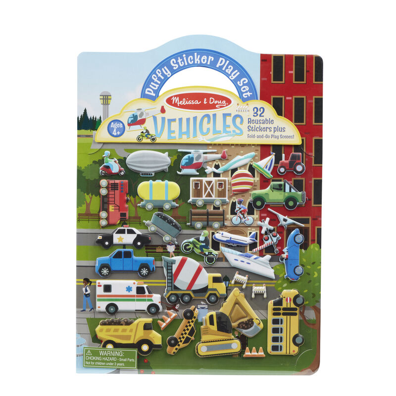 M&D Vehicle Puffy Sticker Play Set Melissa & Doug JB-37813_652d7c86-14a5-4425-b40f-4931583228b6