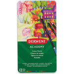 Derwent Academy Colored Pencil Set - Assorted Colors, Tin Box, Set Of 12 Arts & Crafts JB-38065_0b24252f-1ab1-411f-8ddd-531279a209eb