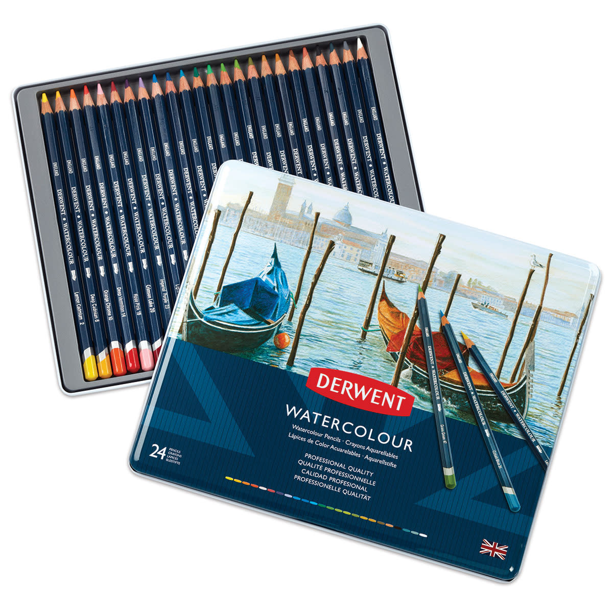 Derwent Watercolor Pencil Set - Assorted Colors, Set Of 24 Arts & Crafts JB-38073_b5ee7125-6645-405e-9ad5-87127646f7d0