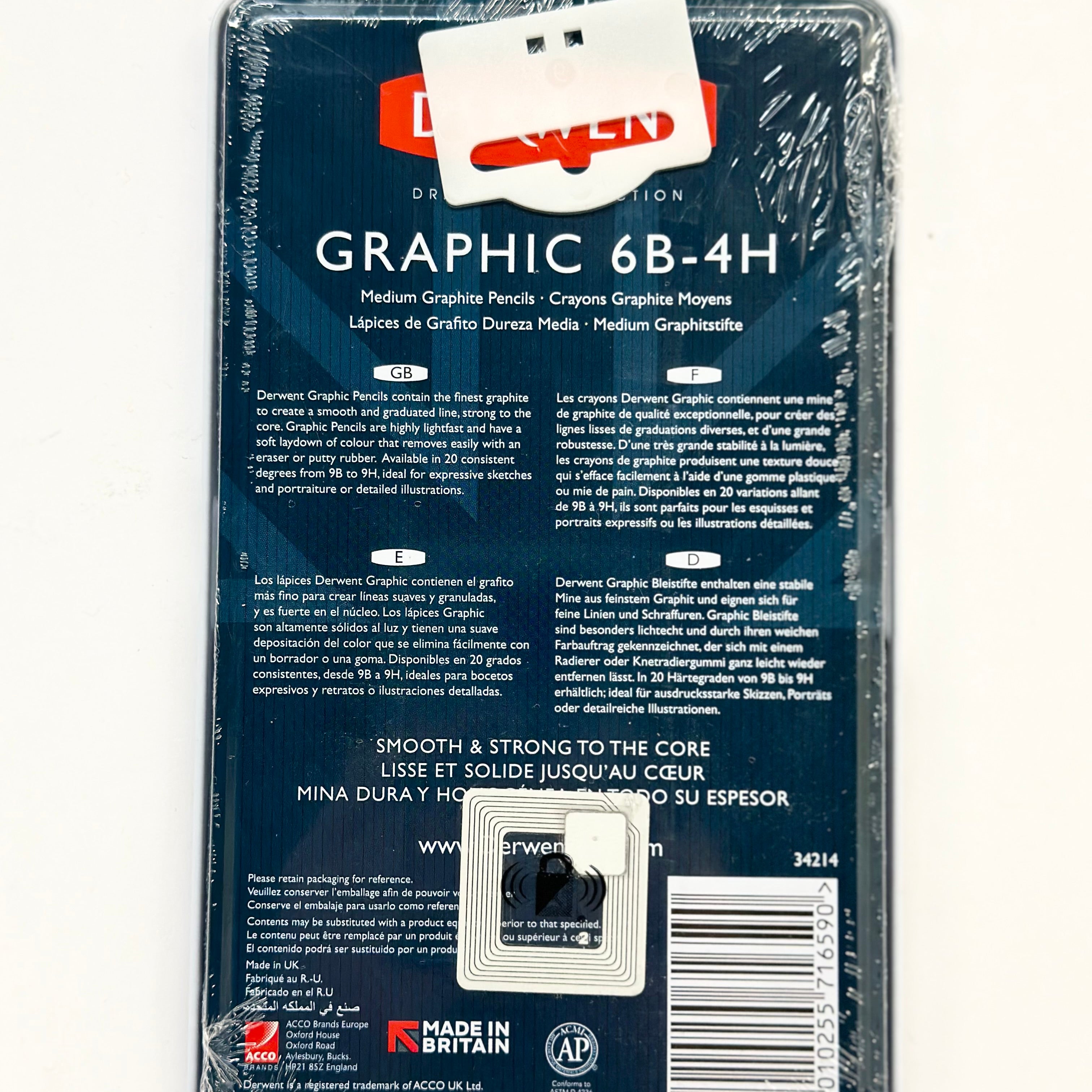 Art Kit Penc Derwent Graphic 6B-4H Arts & Crafts JB-38074_1