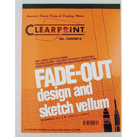 8.5X11 CLEARPRINT 8X8 GRID JB-38097