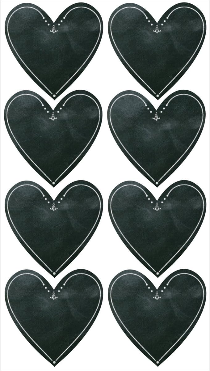 *Chalk Heart Stickers JB-38211