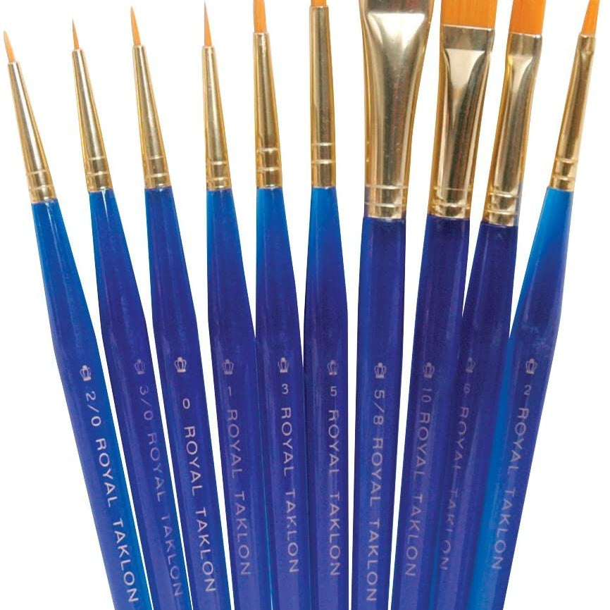 Gold Taklon Paint Brush Value Pack 10 Arts & Crafts JB-38630_af478b45-8e52-47b2-8725-a0fcb0b50e7f