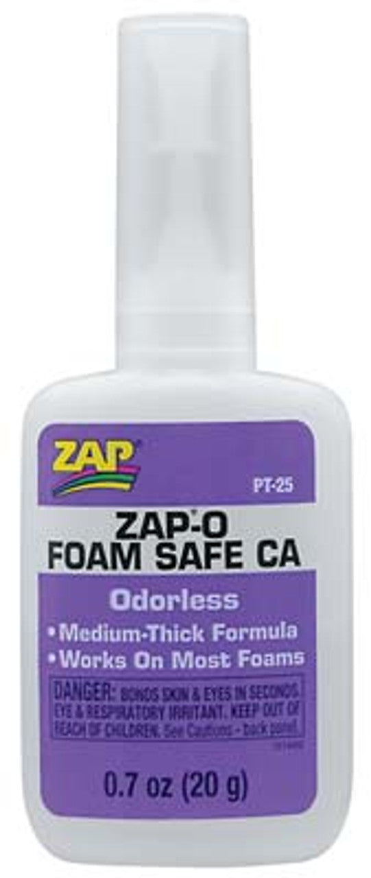 Zap-O Foam Safe Ca Glue .7Oz JB-38825