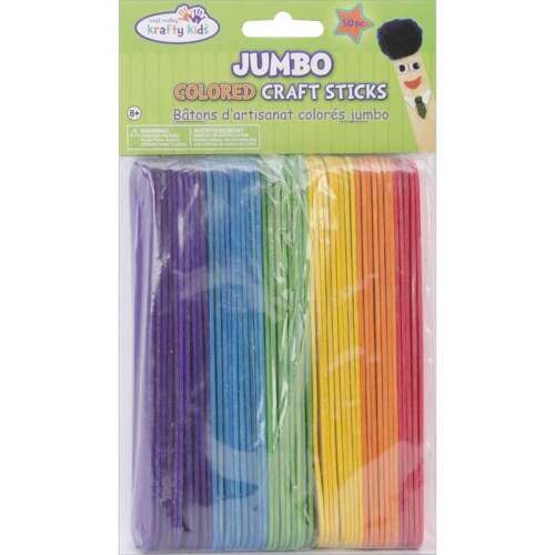Jumbo Craft Sticks-Colored 6 Inch 50/Pkg JB-39220_6d7e70c9-a063-4f0b-a029-ddc981976e8f