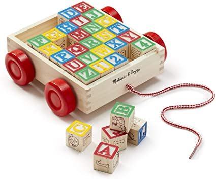 Classic Abc 123 Block Cart JB-39580