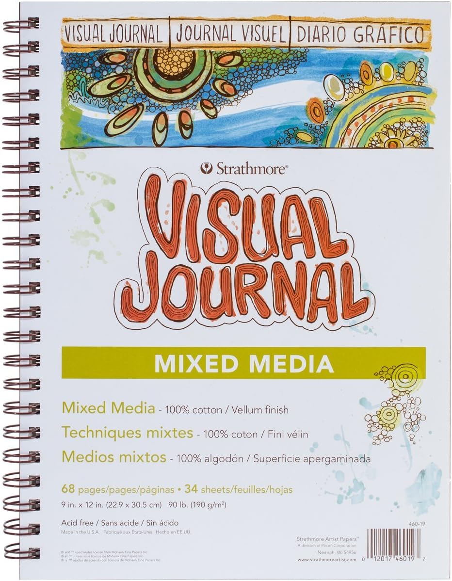 Strathmore Visual Journal Mixed Media Vellum 9 Inch X 12 Inch-34 JB-39683_7045cb42-8d2f-4fc2-9804-4d6f35467f3f