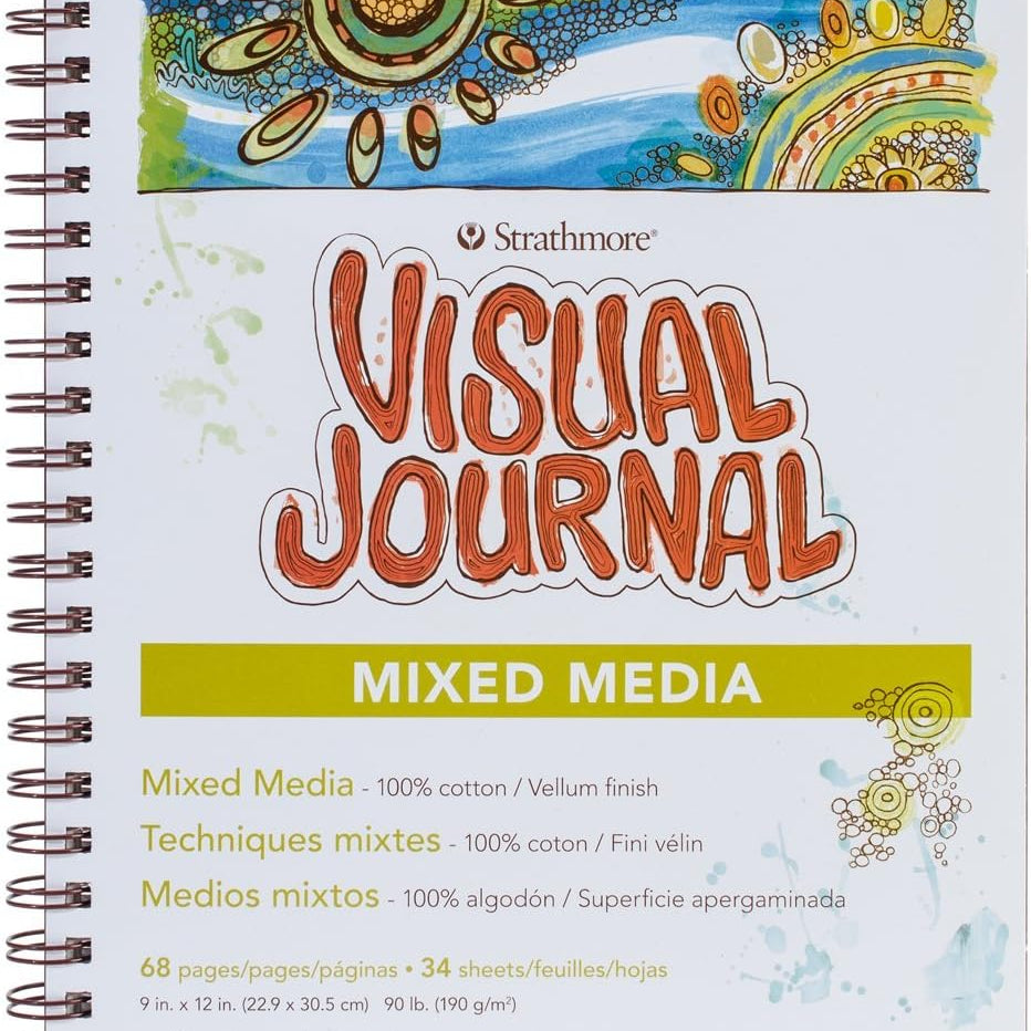Strathmore Visual Journal Mixed Media Vellum 9 Inch X 12 Inch-34 JB-39683_7045cb42-8d2f-4fc2-9804-4d6f35467f3f