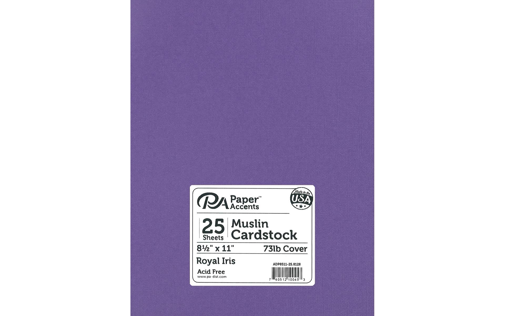 MUSLIIN ROYAL IRIS CARDSTOCK JB-39963