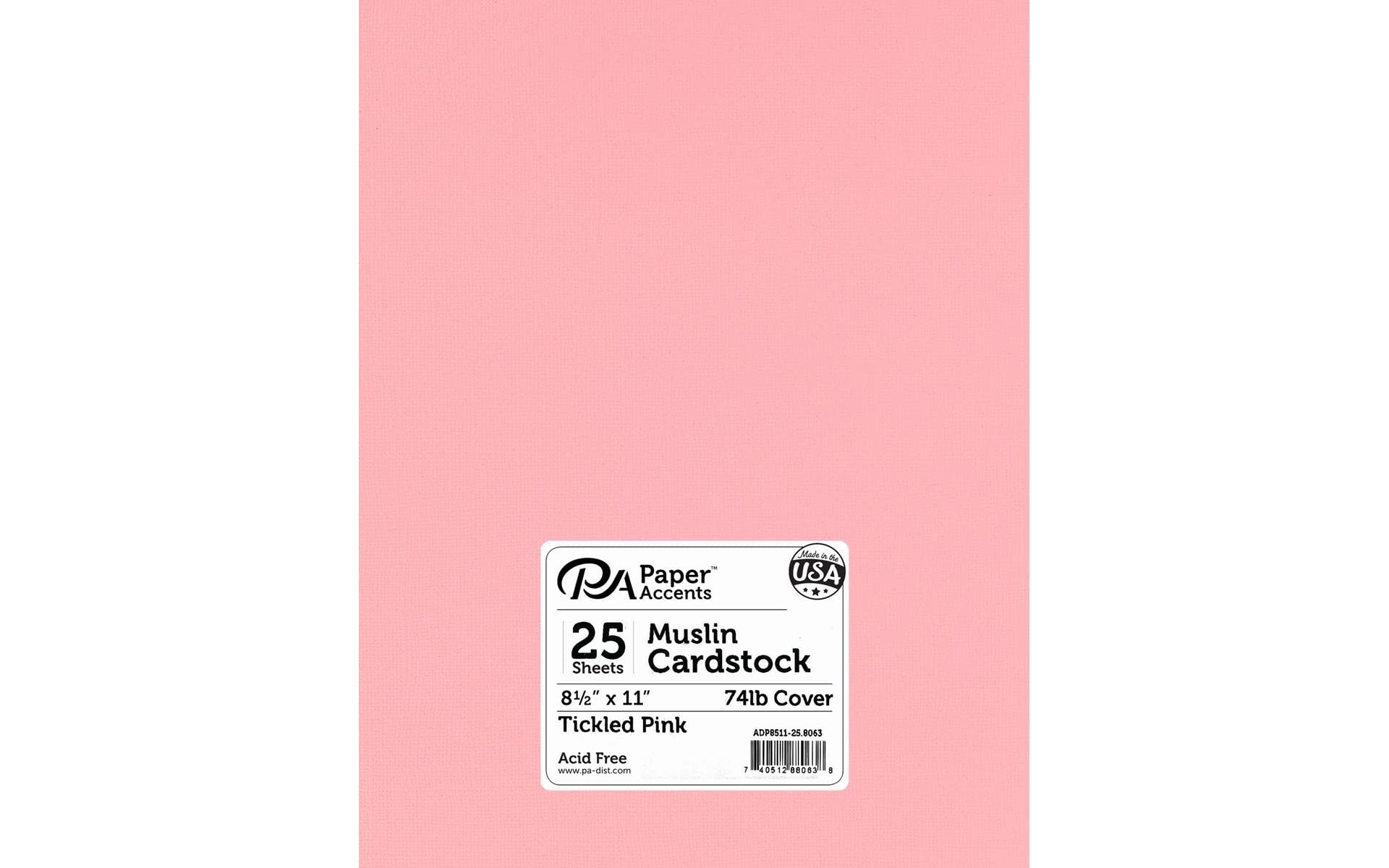 TICKLED PINK MUSLIN CARDSTOCK JB-39984