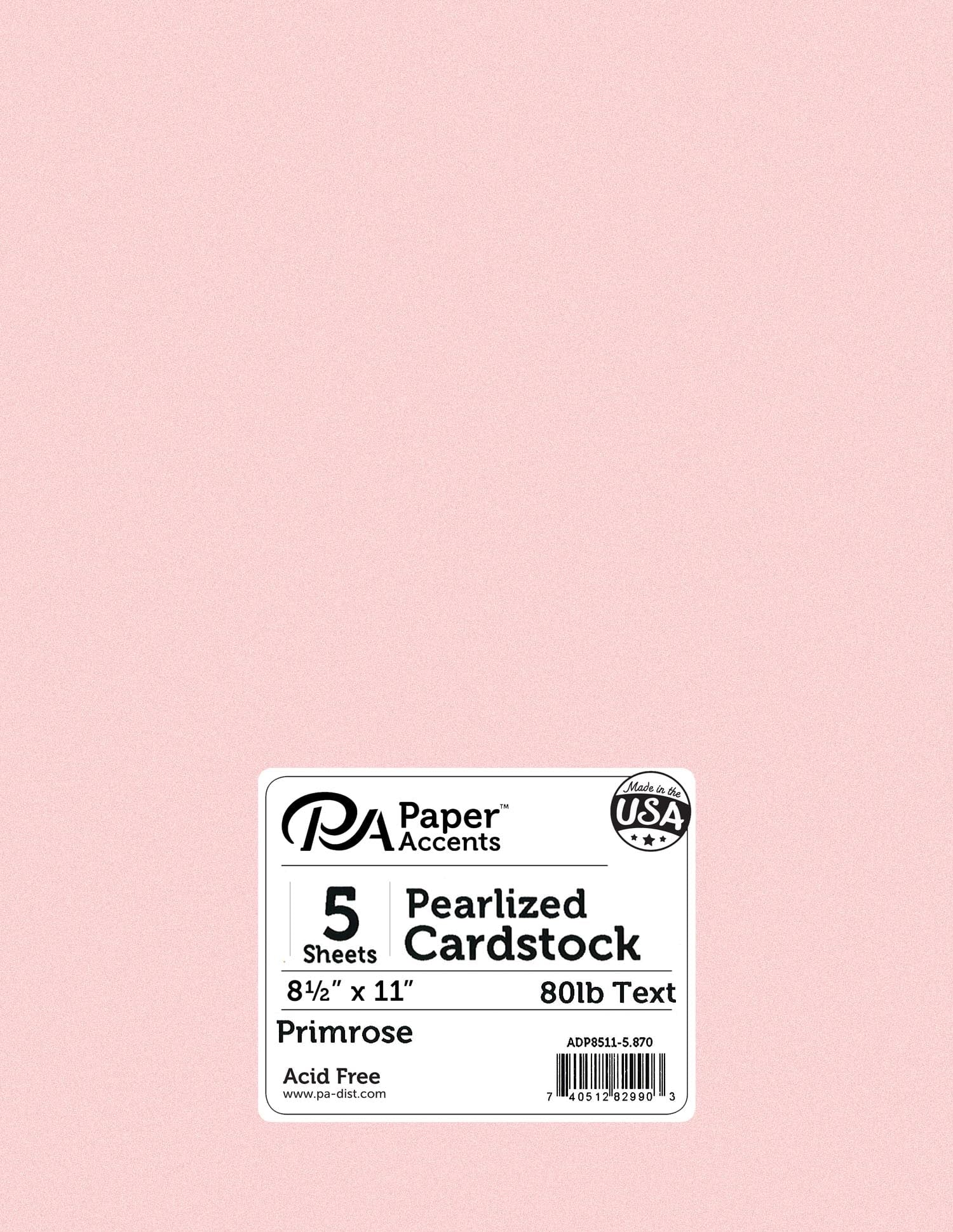 Primrose Pearlized Cardstock JB-39987