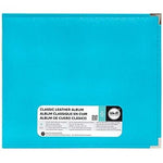Scrapbook Album - 12X12 Leather D-Ring (Aqua) JB-40002