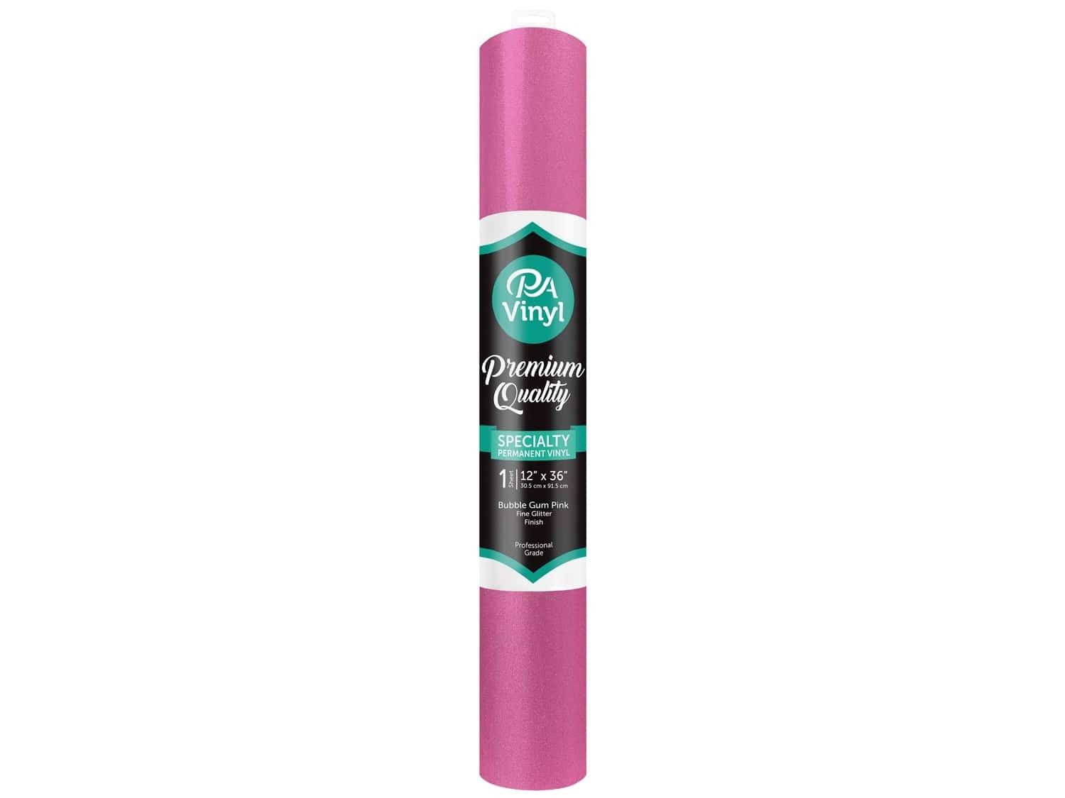 Pa Permanent Adhesive Vinyl - 12 X 36 In. - Fine Glitter Bubble Gum Pink JB-40389_c9109624-7f88-4334-a6e9-f60e90e3bbe4