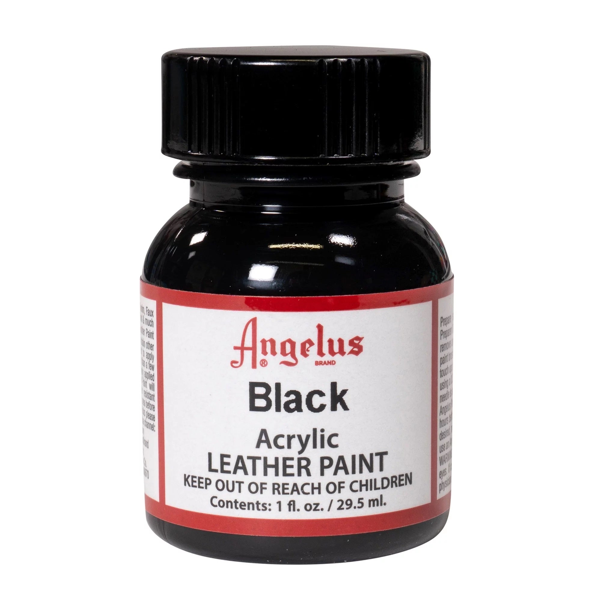 1 Oz Black Leather Paint By Angelus JB-40536