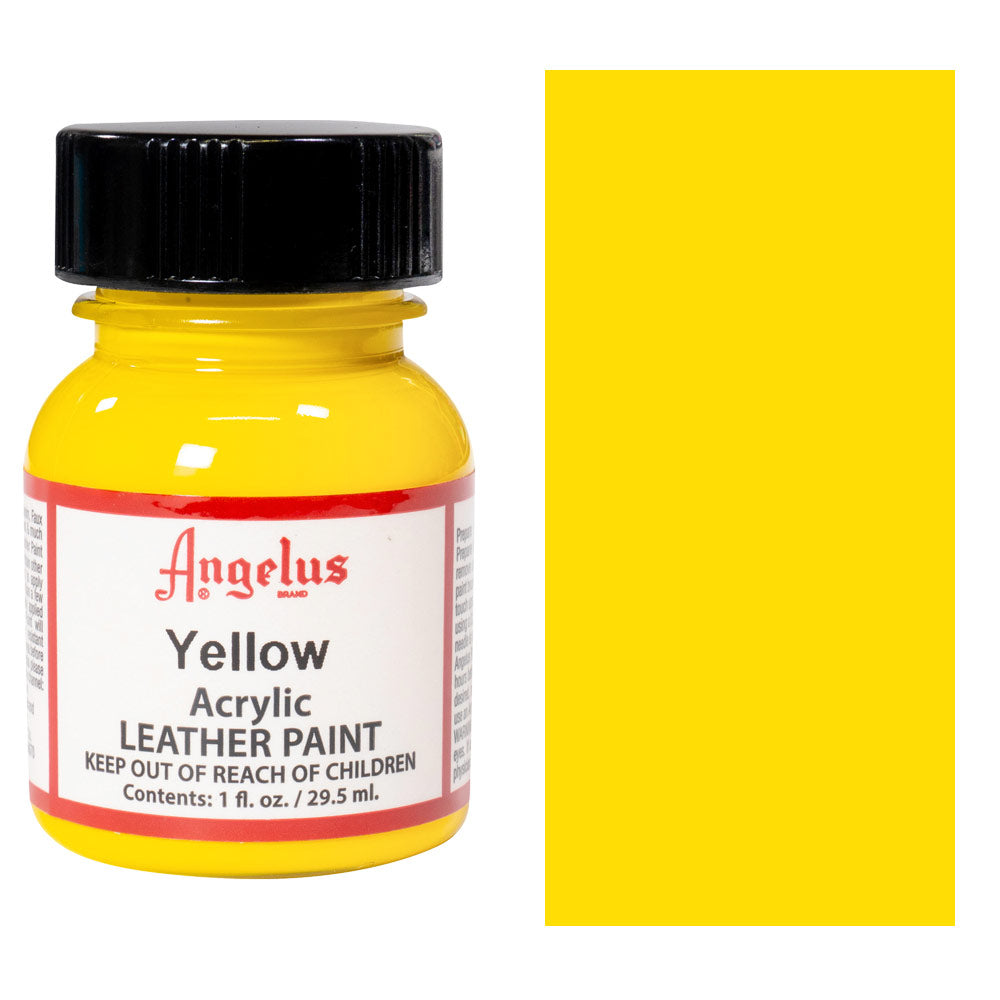 1 Oz Yellow Leather Paint By Angelus JB-40553