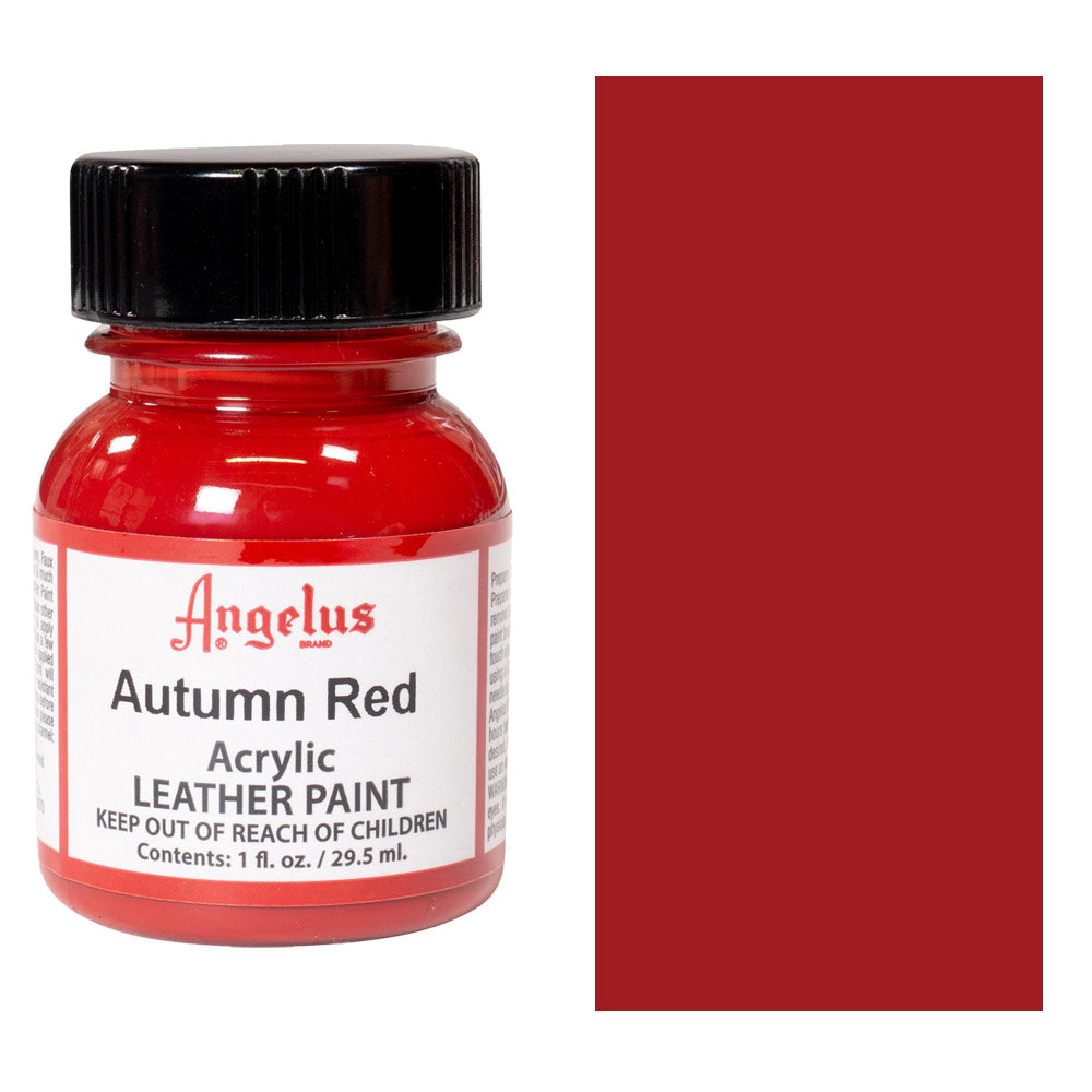 1 Oz Autumn Red Leather Paint By Angelus JB-40571