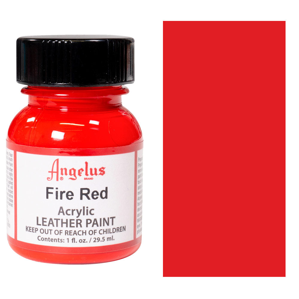 1 Oz Fire Red Leather Paint By Angelus JB-40572