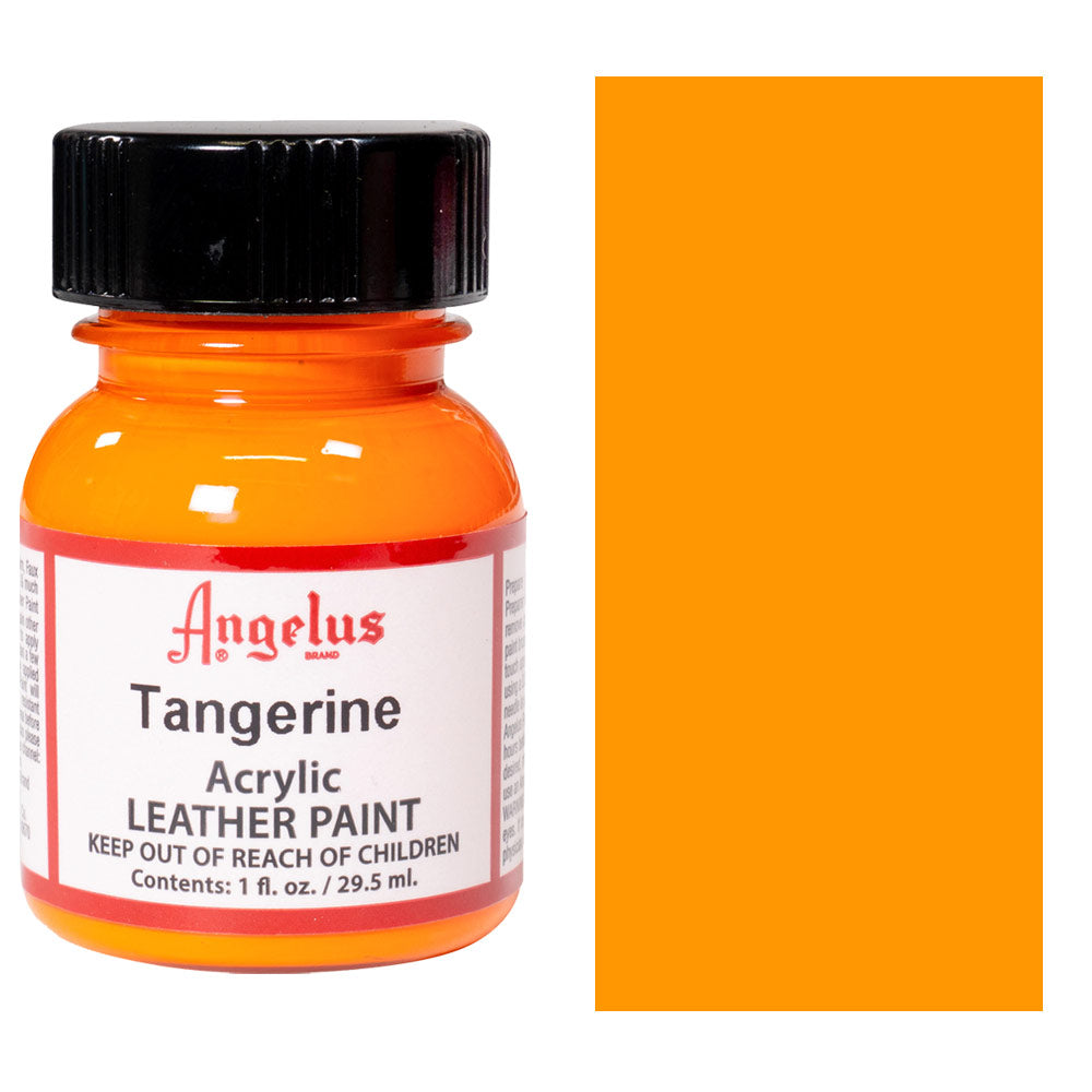 1 Oz Tangerine Leather Paint By Angelus JB-40581