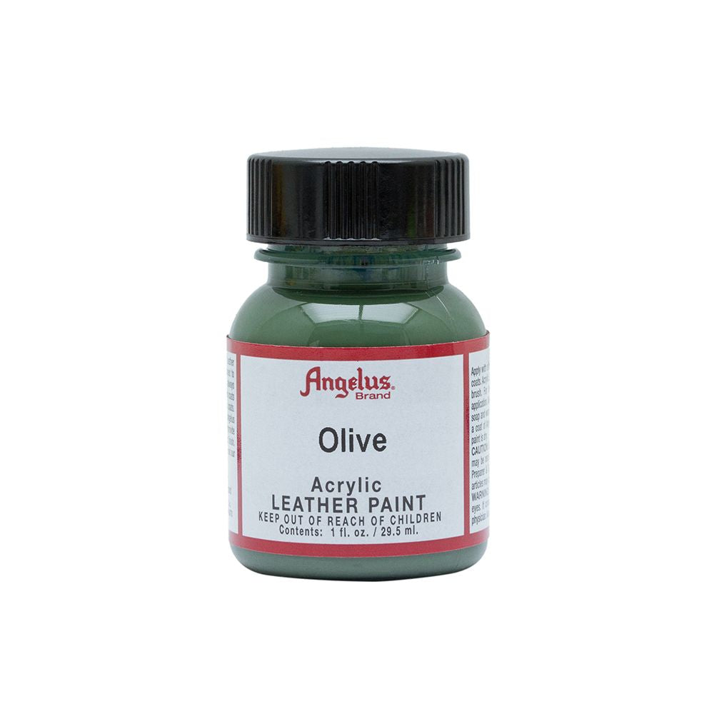1 Oz Olive Leather Paint By Angelus JB-40582
