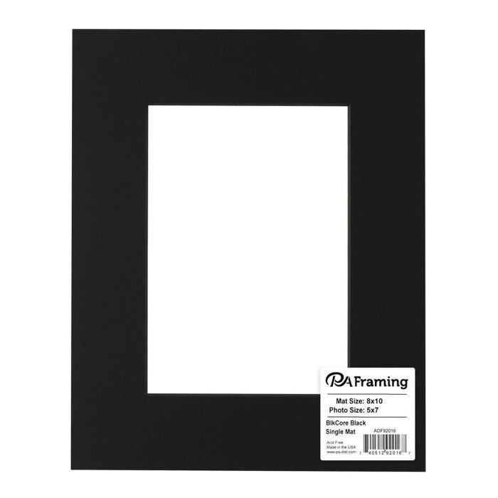 8X10 Black Mat W/Black Core JB-40617