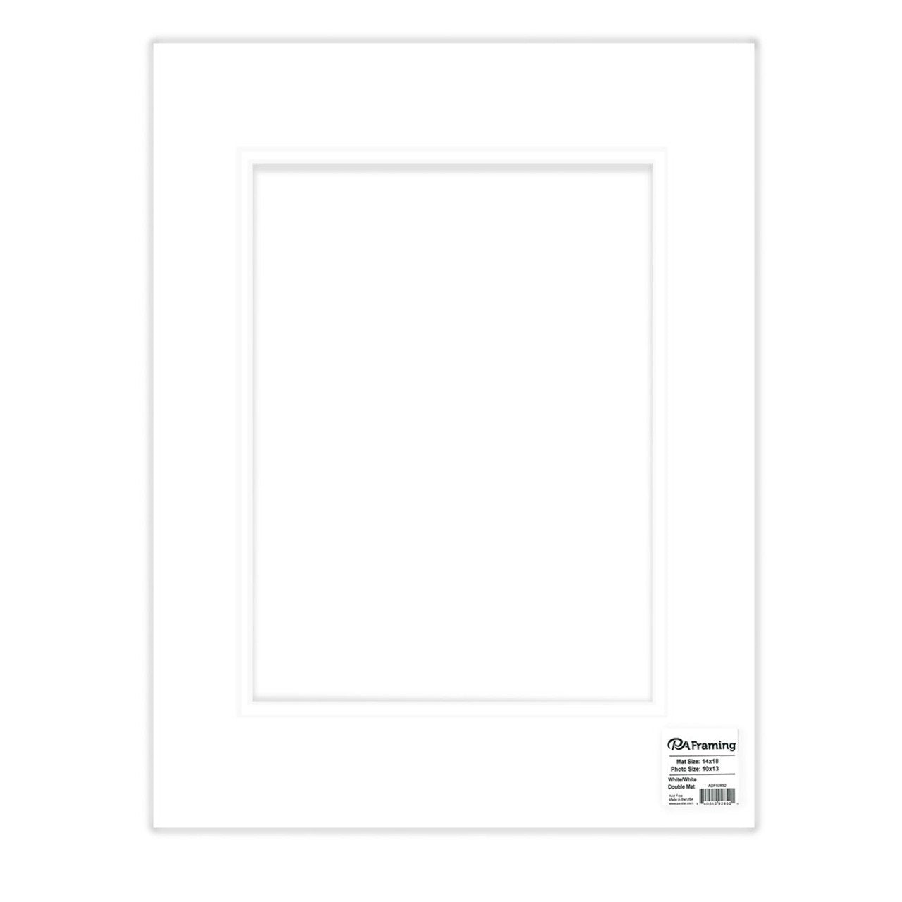 14X18 White Mat W/White Core JB-40636