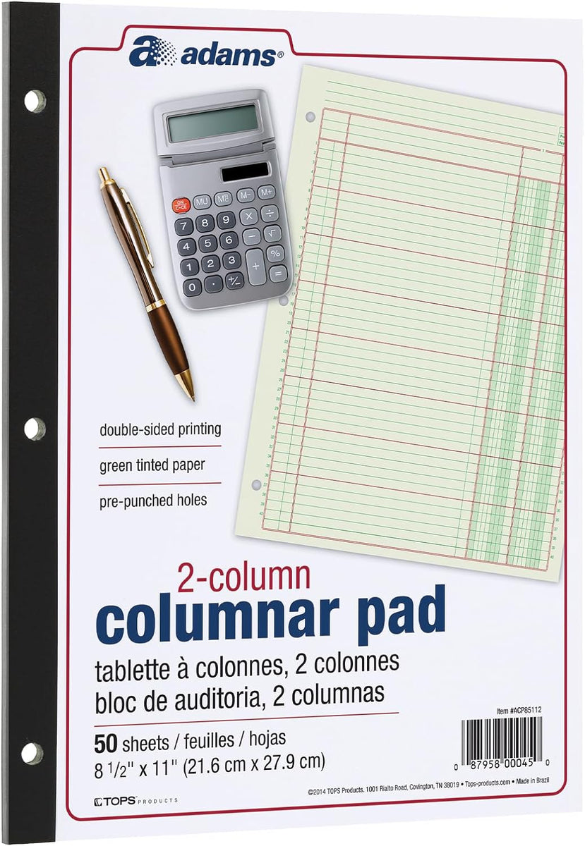 2 Column Columnar Pad – Jerrol's
