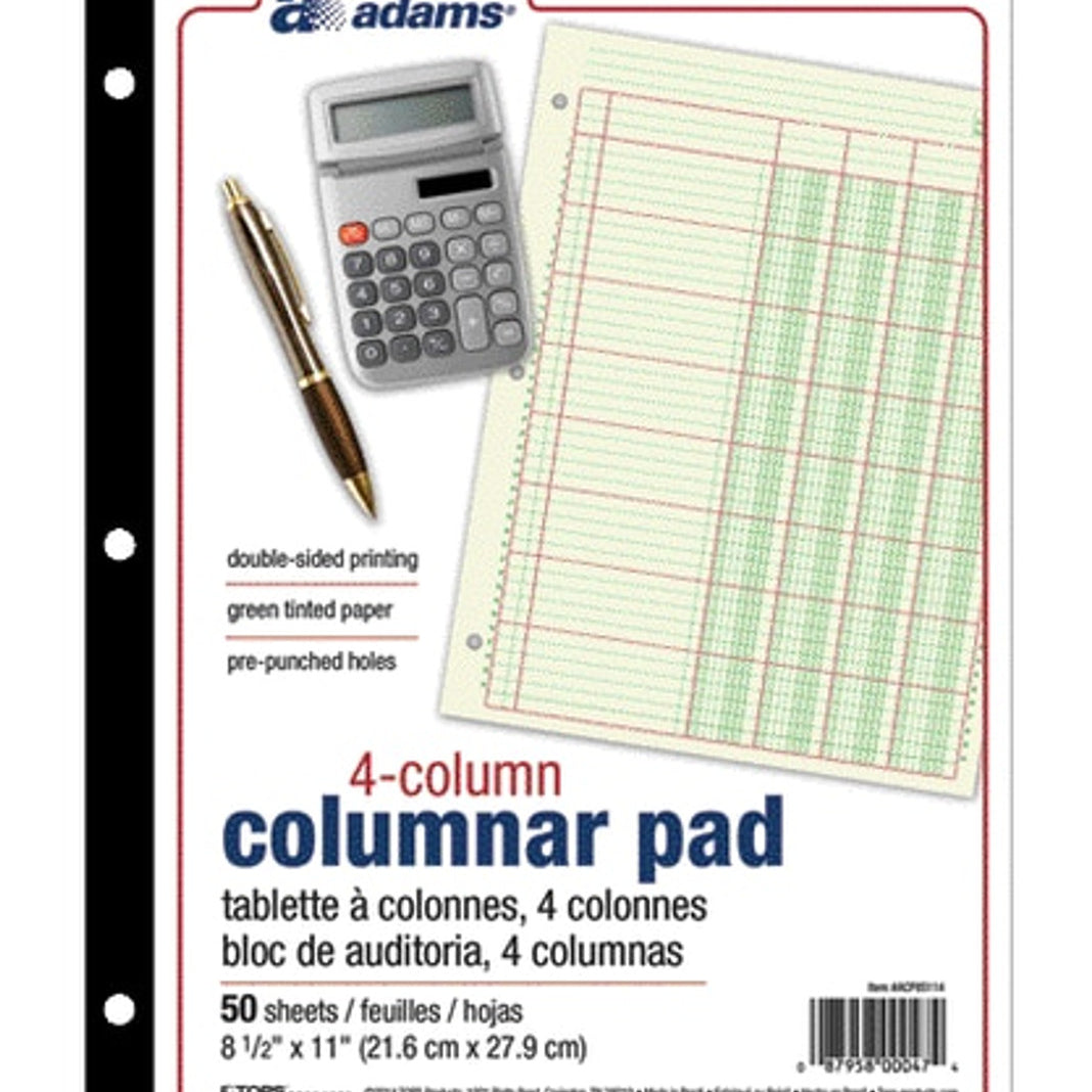 4 Column Columnar Pad JB-40679