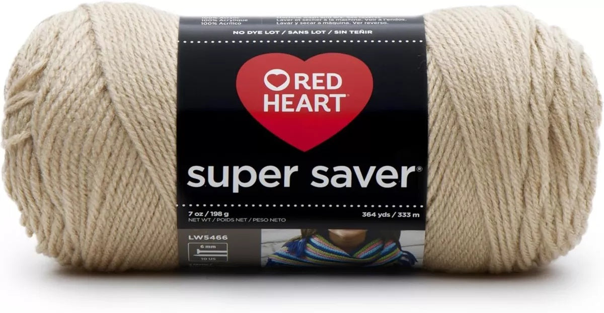 Buff 7 Oz Red Heart Yarn JB-40740