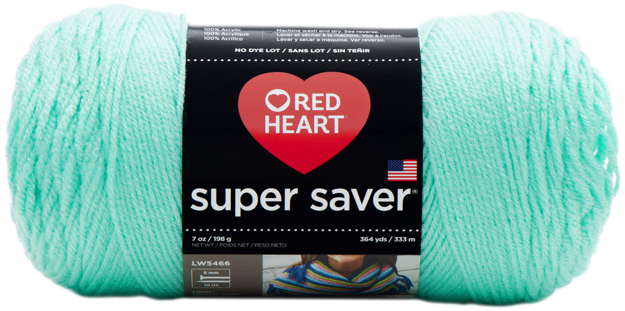 Minty 7 Oz Red Heart Yarn JB-40749