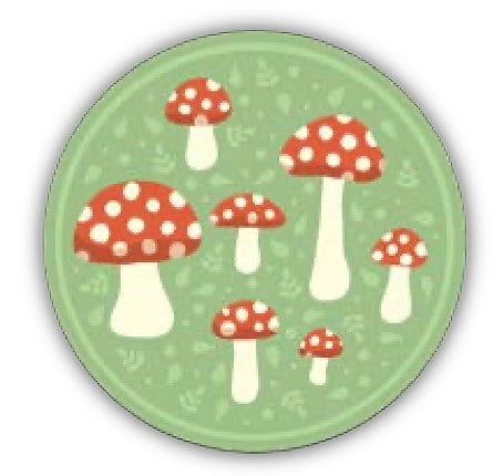 Mushroom Circle Sticker JB-40819_5df124f2-9844-4581-a377-b46f1c629768