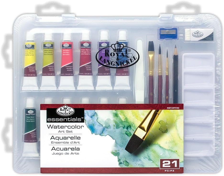 Essentials 21 Piece Watercolor Set Arts & Crafts JB-41010