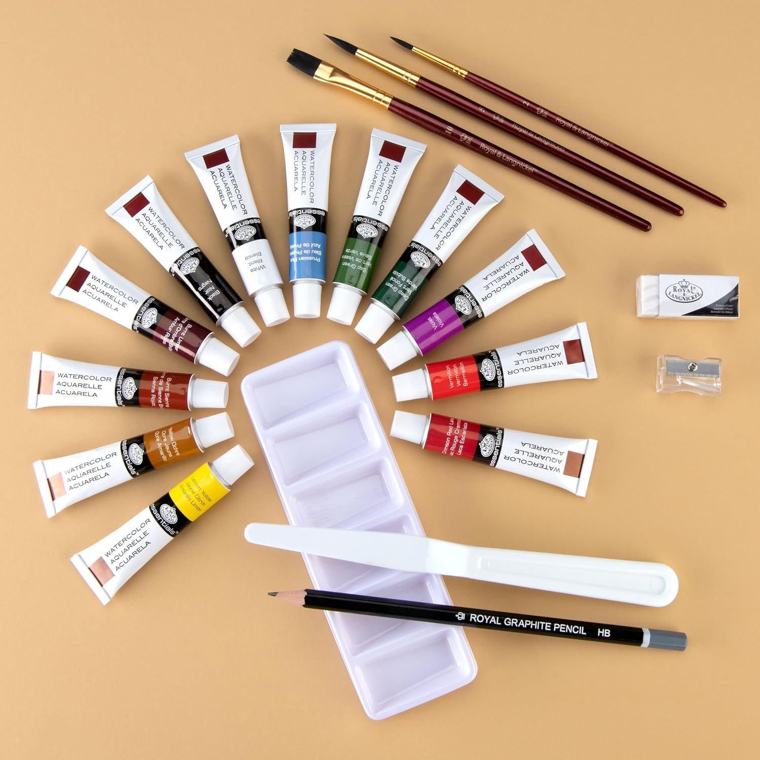 Essentials 21 Piece Watercolor Set Arts & Crafts JB-41010_2
