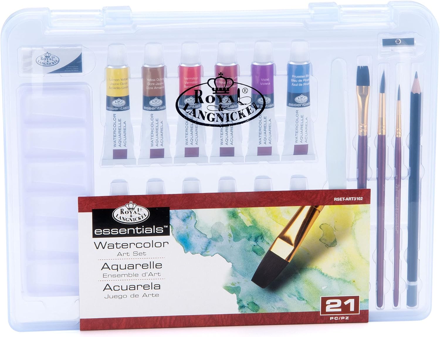 Essentials 21 Piece Watercolor Set Arts & Crafts JB-41010_3