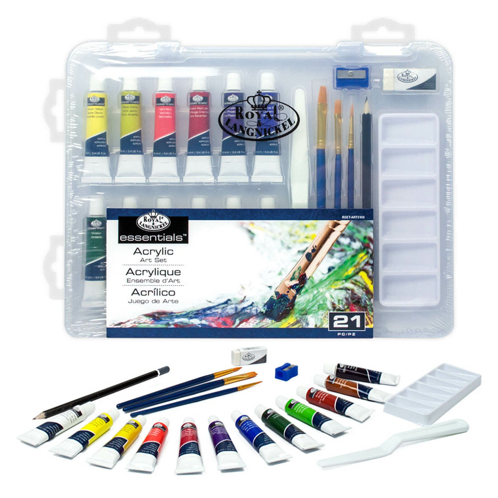 Essentials 21 Piece Acrylic Set Arts & Crafts JB-41011_1