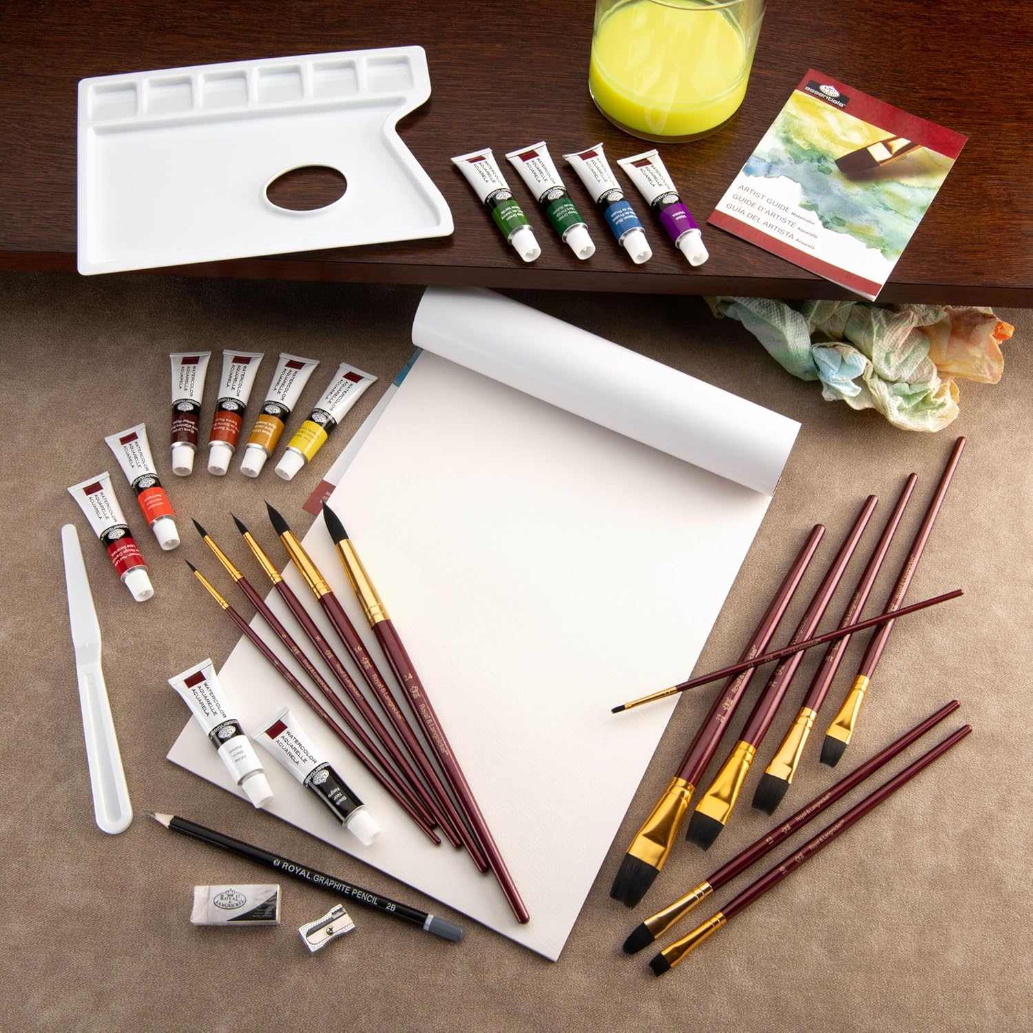 Royal And Langnickel Watercolour Art Set 32 Piece In Aluminium Frame Window Box JB-41014_1