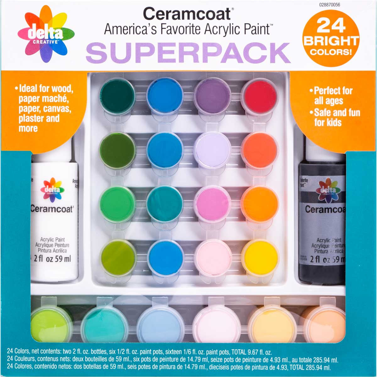Acrylic Ceramcoat Set Bright JB-41035