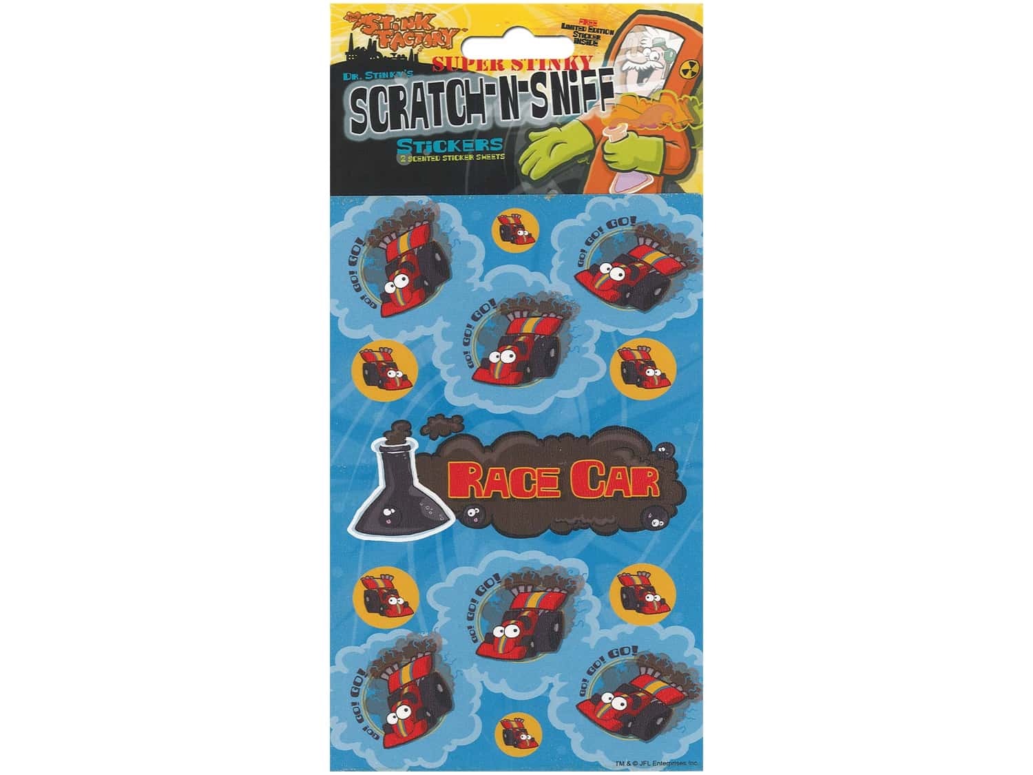 Just For Laughs Scratch-N-Sniff Stickers - Race Car Arts & Crafts JB-41163_3b534128-5667-4365-af6a-332c388230aa