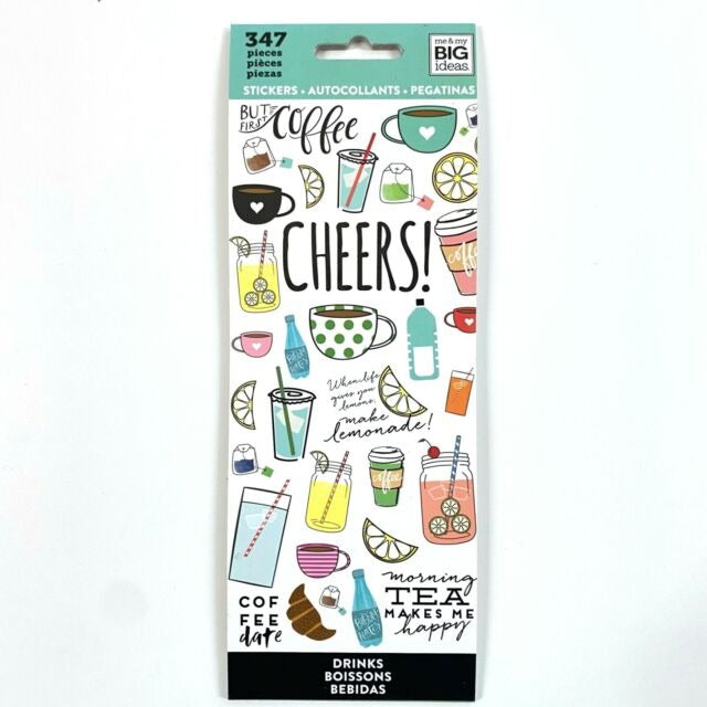 Me & My Big Ideas Stickers Drinks Arts & Crafts JB-41209